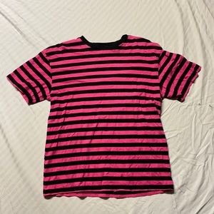 Pink and Black striped t-shirt